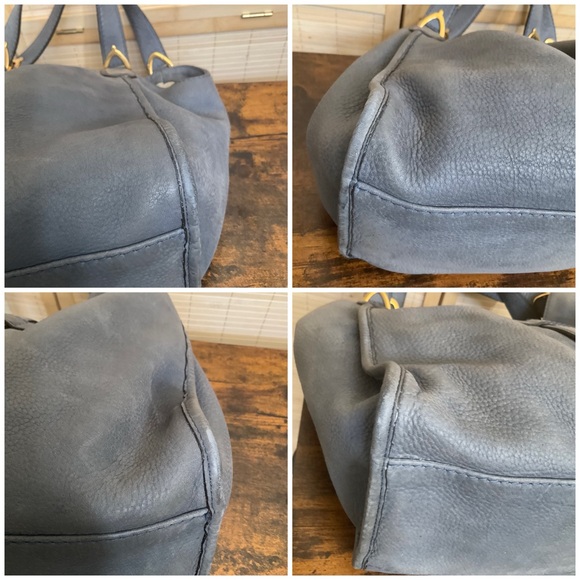 GUCCI Soft Stirrup Leather Shoulder Bag Gray 296856 - Picture 5 of 11